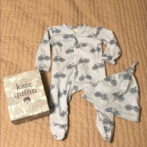 Kate Quinn Footie Sleeper and Hat set